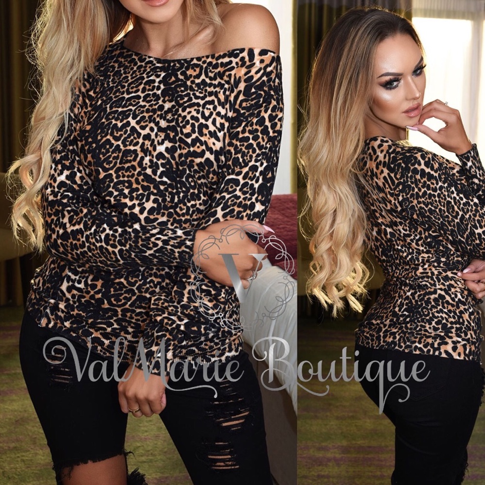 Ultra soft leopard print sweater - Picture 5 of 5
